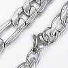 Non-Tarnish Trendy Men's Figaro Chain Necklaces LS-NJEW-L450-06D-1