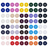 120Pcs 20 Colors 4-Hole Resin Buttons BUTT-TA0001-29B-2
