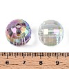 UV Plating Transparent Acrylic Beads TACR-N020-03-3