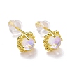 925 Sterling Silver Stud Earrings EJEW-M202-02G-1