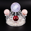 Acrylic Crystal Ball Display Stands ODIS-WH0001-39-2