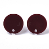 Cellulose Acetate(Resin) Stud Earring Findings KY-R022-018-3