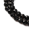 Natural Black Tourmaline Beads Strands G-D320-A04-4mm-4
