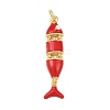 Brass Enamel Pendants KK-P339-24G-04-1