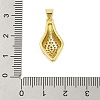 Rack Plating Brass Micro Pave Cubic Zirconia Pendants KK-Z074-62G-3