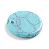 Synthetic Turquoise Charms G-L561-001Y-3