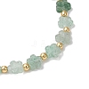 Natural Green Strawberry Quartz Beads Stretch Bracelets for Women BJEW-JB11768-07-4
