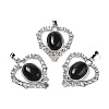 Natural Obsidian Pendants G-I322-04P-02-1