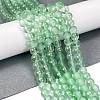 Frosted Transparent Glass Bead Strands GLAA-P065-6mm-04-1