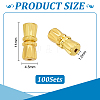 100 Sets Brass Screw Clasps KK-UN0006-81-4