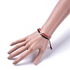 Unisex Adjustable Korean Waxed Polyester Cord Braided Bead Bracelets Sets BJEW-JB04671-4