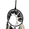 Tree of Life Feather Woven Net/Web Wind Chimes Wind Chime HJEW-P015-01-2