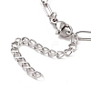 Tarnish Resistant 304 Stainless Steel Paperclip Chain Bracelet for Men Women BJEW-E031-03P-05-3