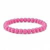 Candy Color Acrylic Beaded Stretch Bracelet for Kids BJEW-JB08053-4