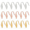 18Pcs 3 Colors Ion Plating(IP) 316 Surgical Stainless Steel Earring Hooks STAS-LP0001-53-1