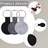 30Pcs 3 Colors Polyester Keychains KEYC-SP0001-62-5