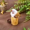 Wooden Birds and Tree Stump Ornaments JX728A-4