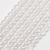 Natural Quartz Crystal Beads Strands G-N0218-01-3mm-1