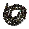 Natural Dragon Blood Beads Strands G-Z119-A17-02-4