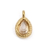 304 Stainless Steel Glass Charms STAS-D366-03G-1