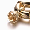 Brass Spring Ring Clasps X-KK-O091-01G-NR-2