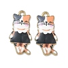 Printed Alloy Pendants ENAM-K076-36G-08-1