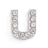 Alloy Slide Charms LS-ALRI-WH0005-09U-P-1