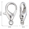 Zinc Alloy Lobster Claw Clasps E106-NF-4