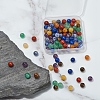 100Pcs 7 Style Natural Mixed Gemstone Beads G-YW0001-10-7