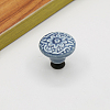 Porcelain Cabinet Door Knobs CABI-PW0001-075D-1