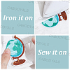 14Pcs 7 Styles Back to School Polyester Clothing Patches PATC-CY0001-54B-6
