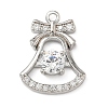 Brass Micro Pave Cubic Zirconia Pendants KK-H521-02C-P-1