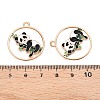 Panda Theme Alloy Enamel Pendants ENAM-T020-34A-3