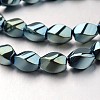 Electroplate Non-magnetic Synthetic Hematite Beads Strands G-F300-11B-07-1