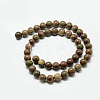 Natural Red Rainbow Jasper Beads Strands G-Q462-49-6mm-3