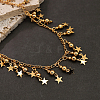 Elegant Brass Round Star Tassel Bib Necklaces for women IM1907-2