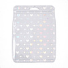 Rectangle Glitter Holographic Plastic Yin-yang Zip Top Gift Bags OPP-E004-01B-C02-1