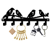 Iron Wall Mounted Hook Hangers AJEW-WH0156-099-1