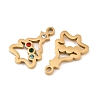 Christmas 304 Stainless Steel Pendants SA-CBA85C0-02D-G-2