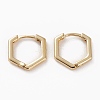 Brass Huggie Hoop Earrings EJEW-C502-10G-1