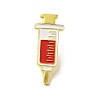 Medical Treatment Theme Baking Paint Black Golden Zinc Alloy Brooches JEWB-M037-03E-G-1