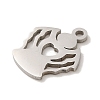 Non-Tarnish 201 Stainless Steel Charms STAS-E217-15P-2