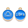 Alloy Enamel Pendants ENAM-S124-01A-02K-1