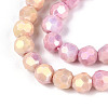 Anti-Tarnish Electroplate Glass Beads Strands EGLA-T021-6mm-15-05-3