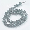 Natural Jade Bead Strands G-R166-10mm-15-2