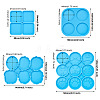 Boutigem 4Pcs 4 Style DIY Silicone Molds DIY-BG0001-23-9