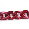 Acrylic Curb Chains AJEW-JB00505-02-3
