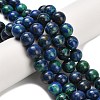 Natural Azurite Beads Strands G-Z110-C02-8mm-1