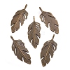 Tibetan Style Alloy Leaf Big Pendants X-PALLOY-A15448-AB-4
