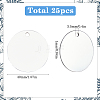 25Pcs Aluminum Pendants FIND-SP0002-68A-02-2